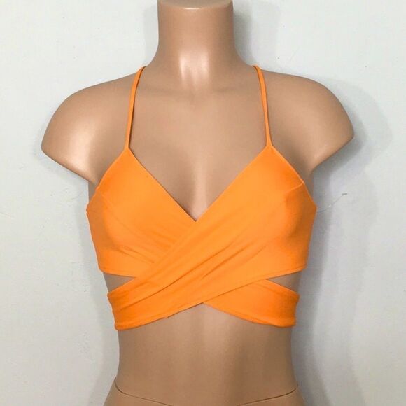 Rachel Pally orange bikini top. NWT - Picture 4 of 7